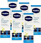 6-pack Vaseline Intensive Care All Purpose Cream Rough Cracked Skin Relief 1.41 FL Oz Each $4.65