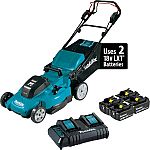 Makita 18V X2 (36V) LXT Li-Ion Cordless 21" Self-Propelled Lawn Mower Kit w/4 5Ah Batteries $249