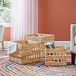 StyleWell Wicker Cube Storage Baskets (Set of 3) $32 + Free Shipping