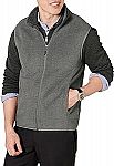 Amazon Essentials Men's Full-Zip Polar Fleece Vest $9.90