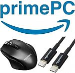 Amazon Basics Ergonomic Mouse And 6′ USB-C Cable $1