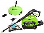 1900 PSI Greenworks 1.2 GPM Electric Pressure Washer Combo Kit $99.99