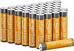 36-Pack AmazonBasics AAA High-Performance Batteries $12.24