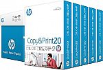 5-Ream HP Printer Paper 8.5x11 Office 20 lb $25