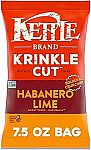 Kettle Brand Potato Chips Krinkle Cut Habanero Lime Kettle Chips, 7.5 Oz $2.44