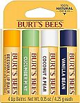 4-Pack 0.15-Oz Burt's Bees Lip Balm $5.70