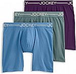 3-pack Jockey Organic Cotton Stretch 6.5" Boxer Brief $14 and more
