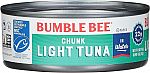 24-Pack 5-Oz Wild Caught Bumble Bee Chunk Light Tuna $14.02