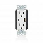 2-Pack Leviton 15A Tamper Resistant Type A/C 3.6A 18-Watt USB Outlet $19.97