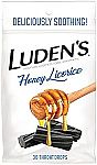 30 Count Luden's Soothing Throat Drops $1.40 and more