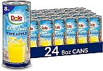 24-Cans Dole 100% Pineapple Juice 8.4 fl oz $11 and more