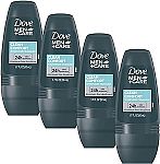 4 Count Dove Clean Comfort Roll On Deodorant 1.7 fl oz each $3.26