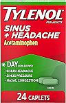 24 ct Tylenol Sinus + Headache Daytime Non-Drowsy Relief Caplets $5.40 and more