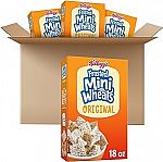 4 Boxes Kellogg's Frosted Mini-Wheats Cold Breakfast Cereal 18 oz 6