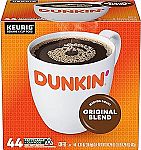 176-Count Dunkin' Original Blend Coffee K-Cup Pods (Medium Roast) $60