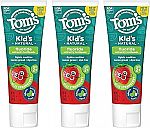 3-pack 5.1 oz Tom's of Maine ADA Approved Children's Toothpaste $11
