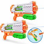 2-Pack X-Shot Water Fast-Fill Water Blasters $9.99