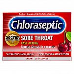 18-Count Chloraseptic Sore Throat Lozenges (Cherry) $3.97 and more