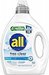 110 Loads all Liquid Laundry Detergent (Sensitive Skin) $7