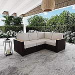 Homestyles 6800-40 4-Seat Sectional, Beige/Brown $277