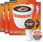 88 K-Cup Pods Dunkin' Original Blend Medium Roast Coffee $26