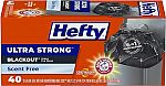 40-Ct 13-Gal Hefty Ultra Strong Tall Kitchen Trash Bags $6.49