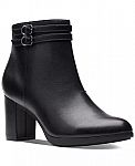 CLARKS Women's Bayla Light Buckled Dress Booties $42 and more