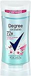 Degree Advanced Antiperspirant Deodorant for Women 2.6 oz $2.74