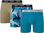 3-Pk Hanes Originals Men’s Boxer Briefs & Trunks $7