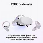 Quest 2, 128GB Advanced All-In-One Virtual Reality Headset $199.99
