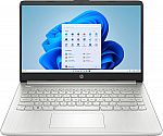 HP 14" HD Laptop (N4120 4GB 128GB Silver) $159.99