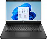 HP 14" HD Laptop (N4120 4GB 128GB Black) $159.99