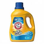 100 Oz ARM & HAMMER Plus OxiClean Liquid Laundry Detergent + $5 Walmart Cash $9