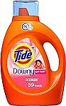 84-Oz Tide Downy Laundry Detergent HE Liquid Soap + $1.50 Credit $8.25