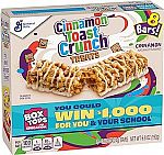 8 Count Cinnamon Toast Crunch Breakfast Cereal Treat Bars $1.49