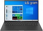 LG Gram Ultra-Lightweight Slim 17 FHD Laptop (i7-1165G7 16GB 2TB SSD) $1230.33