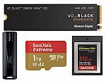 Amazon - Western Digital and SanDisk Memory and Drives Sale