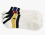 Polo Ralph Lauren Assorted 3-Pack Vintage Varsity Stripe No-Show Socks $8.80