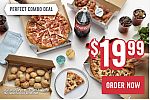 Domino's - 2 Medium Pizzas, Bread Bites, Cinnamon Twists & 2L Soda $19.99