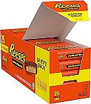 25-Count REESE'S Milk Chocolate Snack Size Peanut Butter Cups Pantry Pack $4.98