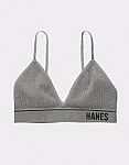 Hanes Women's Originals Seamless Triangle Rib Bralette $6