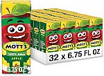 32-Pack 6.75-oz Mott's 100% Apple Juice Boxes $8.09