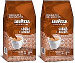 2 x 2.2-Pound Bag Lavazza Crema E Aroma Whole Bean Coffee Blend $22.35