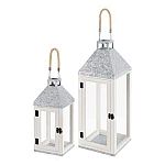 Hampton Bay Wood and Metal Lanterns (Set of 2) $30 + Free Shipping