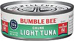 48-Pack 5-Oz Wild Caught Bumble Bee Chunk Light Tuna $20