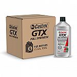 Castrol GTX Full Synthetic 0W-20 Motor Oil, 1 Quart, Pack of 6 $21.78 and more