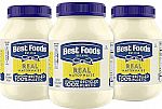 3-Pack 30 Oz Best Foods Mayonnaise $4