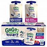 20-Pack 3-Oz GoGo squeeZ yogurtZ Variety Pack (Blueberry & Berry) $10.74