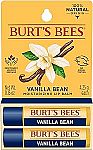 2-Count Burt's Bees 100% Natural Moisturizing Lip Balm (Vanilla Bean) $3.85