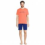 2-Piece Eddie Bauer Men’s Tee & Shorts Sleep Set $6